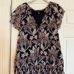 Floral Print Women's Top